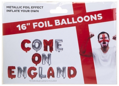 16" Foil Come On England Balloon