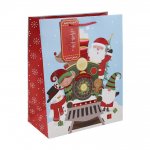 Christmas Santa Train Large Gift Bag