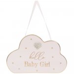 Maddots Hello Baby Girl Plaque