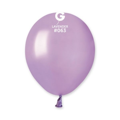 Gemar 5" Pack Of 50 Latex Balloons Metallic Lavender #063