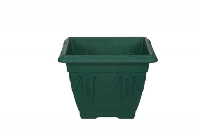 Venetian 30cm Square Planter - Forest Green