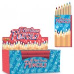 Half Size 6 Pack Colour Pencils 9cm X 36 ( 22p Each )