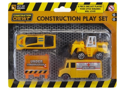 Die Cast Construction Play Set 4 Pack