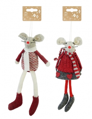 Knitted Mouse Dangly Legs Knitted Mouse Dangly Legs ( Assorted D