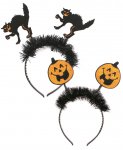 Halloween Tinsel Pumpkin Headband