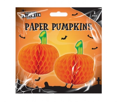Halloween 3D Pumpkin Decorations - 2 Pack
