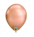 Qualatex 11" Chrome Rose Gold Balloons 100 Pack