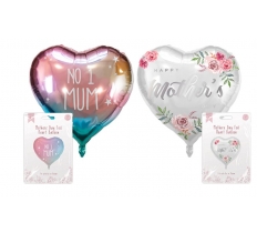 18" Mothers Day Heart Foil Balloon
