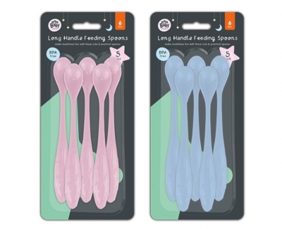 Long Handle Feeding Spoon 5 Pack