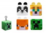 Minecraft Plush Cube Clip On 8cm 4 Assorted