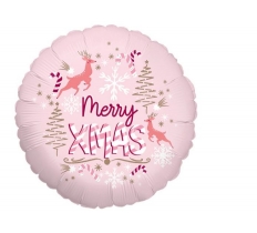 Pink 18" Christmas Balloon