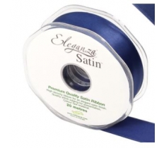 Eleganza Double Faced Satin 25mm X 20M Midnight Blue No.19