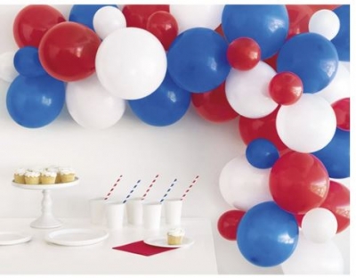 Red/White/Blue Balloon Arch Kit 40Pcs