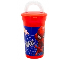 Cup With Straw Spiderman