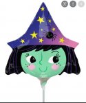 Halloween Witch 14" Balloon ( No Stick Included )