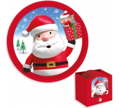 Christmas Character Kids Party Plates 8 Pack