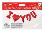 I Love You Foil Balloon Banner