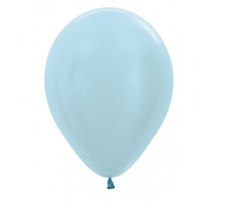 Sempertex 12" Satin Blue Latex Balloons 50 Pack