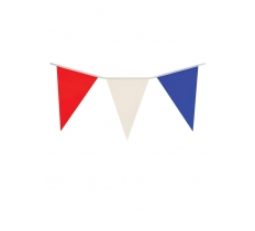 Union Jack Colour Bunting Red White Blue 7M With 25 Pennants