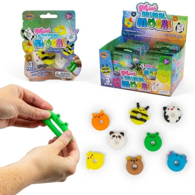 Mini Animal Mochi Donut 3 Pack ( Assorted Designs )