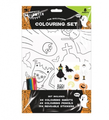 HALLOWEEN COLOURING SET