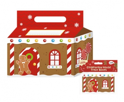 Gingerbread House Treat Boxes 3 Pack