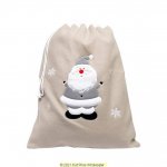 Deluxe Plush Silver Santa Christmas Sack 50cm X 70cm