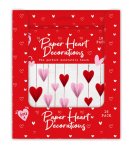 Valentine's Paper Heart Decorations 16pk