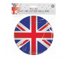 Union Jack Self Inflating Balloon 2 Pack