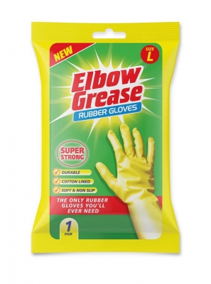 Elbow Grease Super Strong Rubber Glove Large 1 Pack