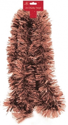 Tinsel XMAS 2m Chunky - Copper