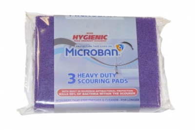 Microban 3 Pack Heavy Duty Scouring Pads