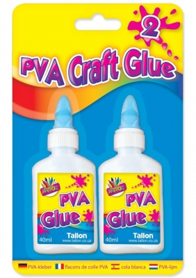 40ml White Pva Glue Bottles 2 Pack