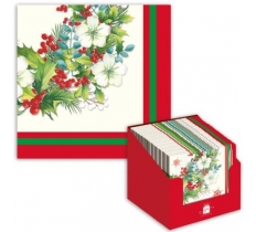 Christmas Xmas Party Napkins Traditional 20 Pack