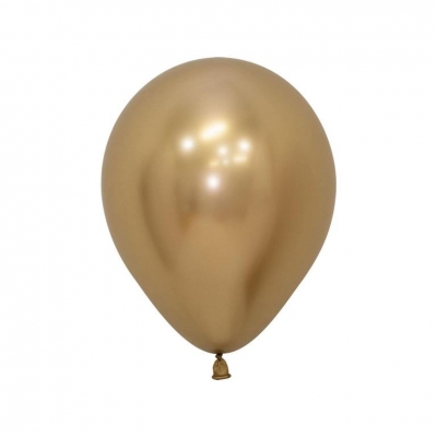 Sempertex Reflex Gold 5" Latex Balloons 50 Pack