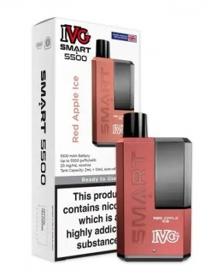 IVG Smart 5500 Red Apple Disposable Vape Kit