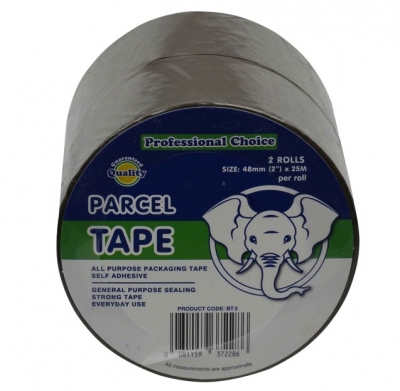 Brown Parcel Tape 2" 2Pack