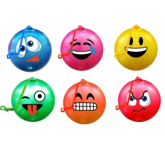 Emoji Face Fruit Scented Ball With Keychain 10" ( 25cm )