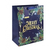 Merry Xmas Folliage Large Bag