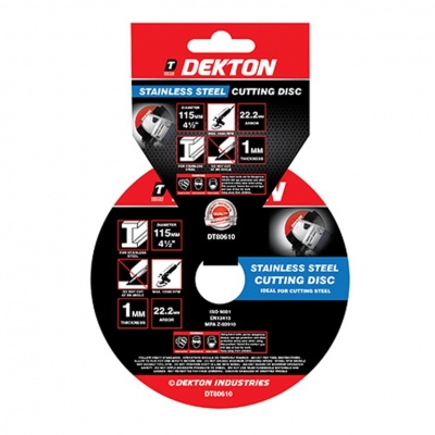 Dekton 115mm Cutting Disc Stainless Steel Ultra Thin