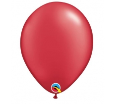 11" Round Pearl Ruby Red Qualatex Plain Latex Balloon