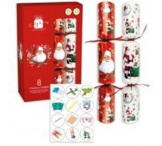 Christmas Crackers 12" X 8 Traditional Santa