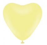 Kalisan 12" Macaron Yellow Heart Balloon