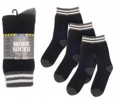 Mens Everyday Work Socks made from Recycled Cotton 3PC