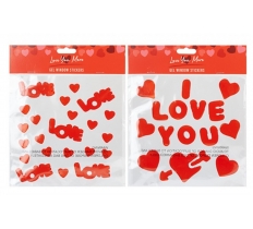 Love Gel Window Stickers 20cm X 20cm