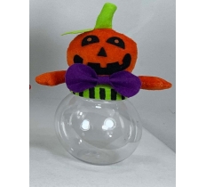 Pumpkin Halloween 9" Candy Jar