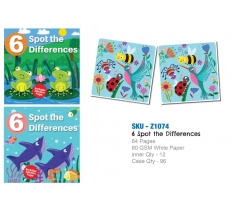 Spot The Differences Book (VAT ZERO)