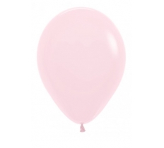 Sempertex 12" Pastel Matte Pink Latex Balloons 12 Pack