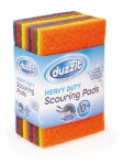 Heavy Duty Scouring Pad 10 Pack ( Assorted Colours )