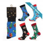 Mens Cotton Rich Christmas Socks